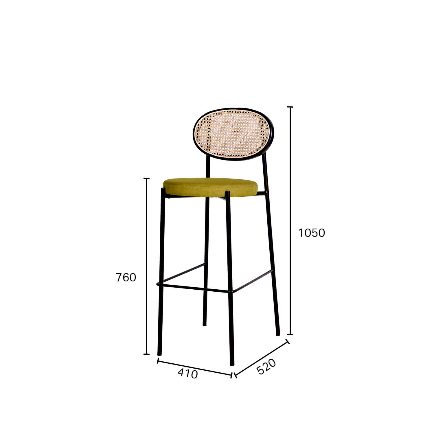 Drift Barchair - SH750 - Rattan Back